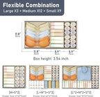 DIMJ Drawer Organizer Clothes Storage - 28 Pack Baby Dresser Organizer for Nursery, Small Fabric Closet Drawer Organizer Bins for Underwears Socks, Foldable Storage Dividers Organization for Bedroom