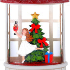 Christmas Snow Globe Ballerina Nutcracker Snow Globe Lantern with Music Glittering Lighted Christmas Tree and Clara Birthday Gift Table Indoor Decoration for Girls,USB and Battery Operated, 8.2"