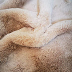 Ghouse Faux Rabbit Fur Round Rug 8ft Light Brown Beige Round Rugs for Bedroom Decor Fluffy Area Rugs for Living Room, no-Shedding Carpet Sheepskin Washable Rug Rome Decor