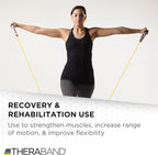 THERABAND Latex Resistance Tubing, Red, Medium Level 2, 100 ft Roll, Professional Grade Resistance Band for Exercise, Upper and Lower Body Workouts, Cut-to-Length, Color-Coded Levels