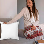 Covers & All Throw Pillow Inserts Only Pack of 4, Durable Soft Square 16 x 16 Inches 65 GSM Non-Woven Fabric with 15D Silicon Fiber Filling, Universal uses for Home Decor Office Indoor Outdoor