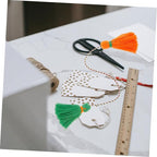 Homoyoyo 2pcs Boho Tassel Garland Decor Tassel Pendant Accessories for Home Decor