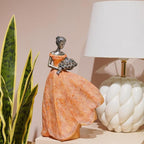 Guichifun Fairy Statue Collection Home Decoration - Orange Leaf Angel Girls Resin Fall Thanksgiving Decor for Outside or Inside Rustic Garden Outdoor Yard Figurines Gift 7.5 x 4.5 x 11.5 Inch