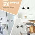 Wreath Hangers for Front Door Metal Suction Cup Hooks 2 Pack Removable Towel Hooks for Bathrooms Cup Hooks for Glass Window