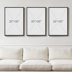 Large 3D Textured Framed Neutral Abstract Wall Art, 3 Piece Modern Artwork for Walls, Minimalist White Brown Geometric Wall Paintings for Living Room, Dining Room, Lounge, Bedroom Wall Decor 20x30 In