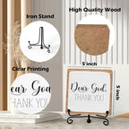 Home Decor, Farmhouse Shelf Table Decor, Christian Office Home Décor Accents For Living Room Mantle Coffee Bar Bookshelf Kitchen Entryway (B20)