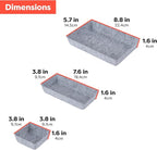 Rajas Goods Drawer Organizer Compatible with Ikea Alex Drawer Unit, 10-Piece Modular Felt Tray Organizer Set, Perfect Fit (Light)