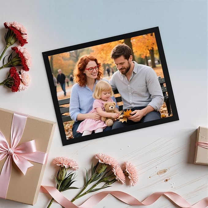 Giftgarden 8x10 Picture Frame Set of 18, Lightweight 8 by 10 Frames Bulk for Gallery Wall Photo Hanging and Tabletop Display, Black