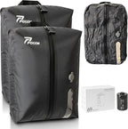 Vacuum Bags for Travel with Pump, Reusable Space Saver Bag, IP67 Waterproof Vacuum Packing Cubes for Travel Suitcases and Backpack (2PC + PUMP)