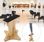 Cheer Balance Trainer, Wooden Cheer Flyer Stand, Cheer Stand for Cheerleading Flyer Balance, Cheer Flyer Stand Balance and Flexibility Trainer for Flexibility Core Strength (With Fixed Iron Sheet)
