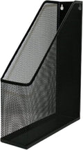 YBM HOME Steel Mesh Wall Magazine File Holder for Home & Office Organization, Serves as a Magazine Rack, Desk Organizer, Letter and Mail Bin, Holds Up to 20 Magazines - 12-Pack Black, 1101-12