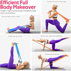 RENRANRING Resistance Bands for Working Out, Exercise Bands for Physical Therapy, Stretch, Recovery, Pilates, Rehab, Strength Training and Yoga Starter Set