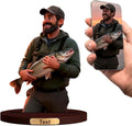 Personalized 3D Cartoon Photo Fishing Figurine Desktop Ornament Home Office Bedside Table Decoration From Your Photos To Office Desk Frames Gift‘S For Fathers Enthusiasts (Fishing cartoon)