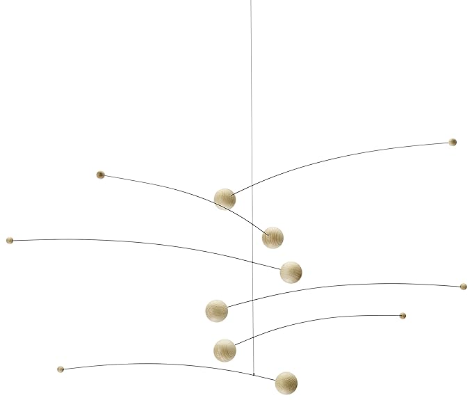 Futura Nature/Nature Hanging Mobile - 30 Inches Beech Wood - Handmade in Denmark by Flensted