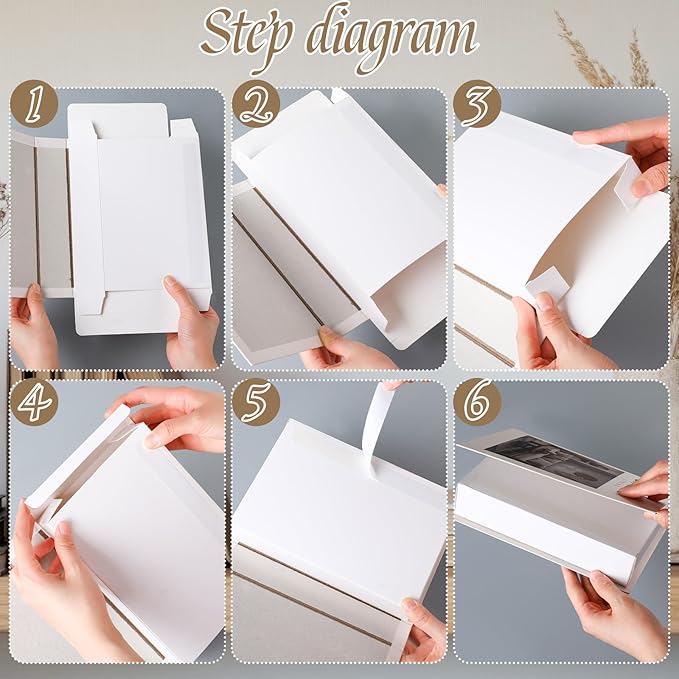 Menkxi 6 Aesthetic Decorative Books Set with Tassel Wood Bead Coffee Table Decor Faux Books with Simple Design for Modern Home Decor Inspired Living Decoration Photo Storage and As a Keepsake Box