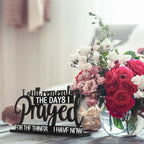 Jetec I Still Remember The Days I Prayed Sign Inspirational Table Blessed Signs Motivational Decor Farmhouse Table Home Centerpieces Faith Wooden Shelf for Living Room Office(Classic Style)