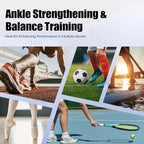Enmja Ankle Balance Board, Foot Strengthener Exerciser for Sprained, Foot Stability Trainer, Single Leg Foot Stretcher, Posture Corrector, Physical Therapy for Plantar Fasciitis Relief
