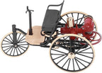 Fdit Retro Alloy Tricycle Ornament High Simulation Classic Car Model 1:12 Scale Decoration for Home, Ideal Model Collectors, Suitable for Wine Cabinet Entrance Decor, Durable and Sturdy Design