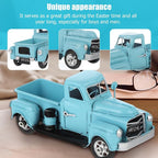 Cabilock Antique Car Model Toy Vintage Iron Pickup Truck Decoration for Home Office Desktop Accent Collectible Vehicle 6.49X2.95X2.75In
