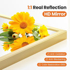 Sweetcrispy 24"x 36" Arched Gold Bathroom Mirrors for Wall, Bathroom Mirrors for Over Sink, Metal Framed with HD Shatter-Proof Glass for Entryway, Living Room, Bedroom, Home Decor