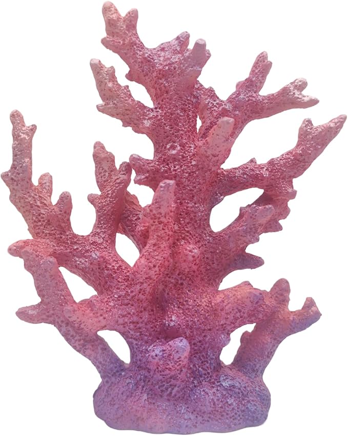 Etlemonde Beach Coastal Decor Coral Reef Home Decor Coral Statue Sculpture Home,Desk,Bathroom,Desktop Shelf Statue,Marine Themed Gifts (Gradient Purple Coral)