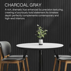 MaxGear Large Cork Boards for Walls 36" x 24", Charcoal Gray Felt Bulletin Board Tiles for Office Decor, 6 Pack Felt Wall Tiles with Slat Paneling, Push Pin Board Home Wall Organizer