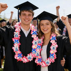 Leis for Graduation 2026, Artificial Flower Wreath with Cards Graduation Lays Gifts, Congrats Grad for High School