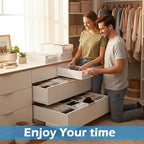 Drawer Organizer Clothes -3 Pcs T shirt Organizer Multipurpose Dresser Drawer Organizer for Adults & Kids, Closet Foldable 12 Cells per Organizer - Closet Organizers & Storage, Shirt Folder - White