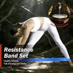 Resistance Bands for Working Out, 5 Levels Resistance Exercise Bands with Woven Bag, Bands for Working Out Women Men, Yoga, Pilates, Rehabilitation Training
