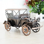 Metal Antique Vintage Car Model Home Décor Handmade Handcrafted Collections Collectible Vehicle (Bronze)