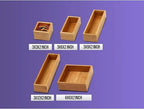 YBM HOME Bamboo Drawer Organizer Storage Box for Kitchen Drawer, Junk Drawer, Office, Bedroom, Children Room, Craft, Sewing, and Bathroom, 6x15x2 inch