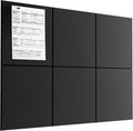 MaxGear Large Felt Bulletin Board 36" x 24", Cork Board Alternative, 6 Pack Black Felt Wall Tiles with Push Pins, Cork Boards for Walls Pin Board for Office & HomePanels