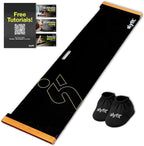 Slyfit Slide Board – Revolutionize Your Workouts: Slide Exercise at Home with Booties for Fitness, for Multi-Sport Training, Core Strength, Flexibility – Low-Impact Durable Home Gym Equipment for Balance and Agility