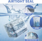 8 Pack Vacuum Storage Bags, Jumbo Cube 31x40x15 Inch, Extra Large Vacuum Seal Bgas for Comforters, Blankets, Pillow, Quilts, Space Saver Clost Oragnization, Clear