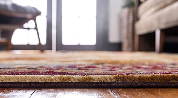 Unique Loom Barista Collection Area Rug - Arusha (4' 1" x 6' 1" Rectangle, Beige/ Black)