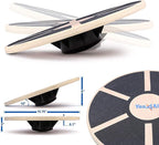 Yes4All Versatile Wooden Wobble Balance Trainer Board with 360 Degree Rotation
