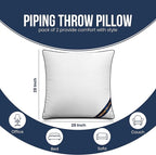 Utopia Bedding Throw Pillow Inserts (Pack of 2, White), 28 x 28 Inches Decorative Indoor Pillows for Sofa, Bed, Couch, Cushion Sham Stuffer