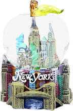Mini New York City Snow Globe Apple Leaf 2.5 Inch NYC Snow Globe