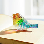 H&D HYALINE & DORA 3" Colorful Glass Bird Figurine Miniature Blown Glass Birds Bird Gifts for Bird Lovers Women Men Animals Collectible Figurines for Desk Table Decor