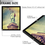 100% Solid Wood 10x13 Picture Frame Set of 3, Black Frame for 10 x 13 Inch Picture Poster Photo, Light Weight 10 by 13 HQ Matte Black Frame for Wall - 3 Pack/Black/10 x13