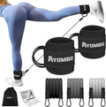 Ankle Resistance Bands with Cuffs, Home Gym Workout Equipment, Lifting Glute Butt Exercise Equipment for Women, Ankle Weights Fitness Set, Leg Booty Equipment for Training Perfect Body Shape
