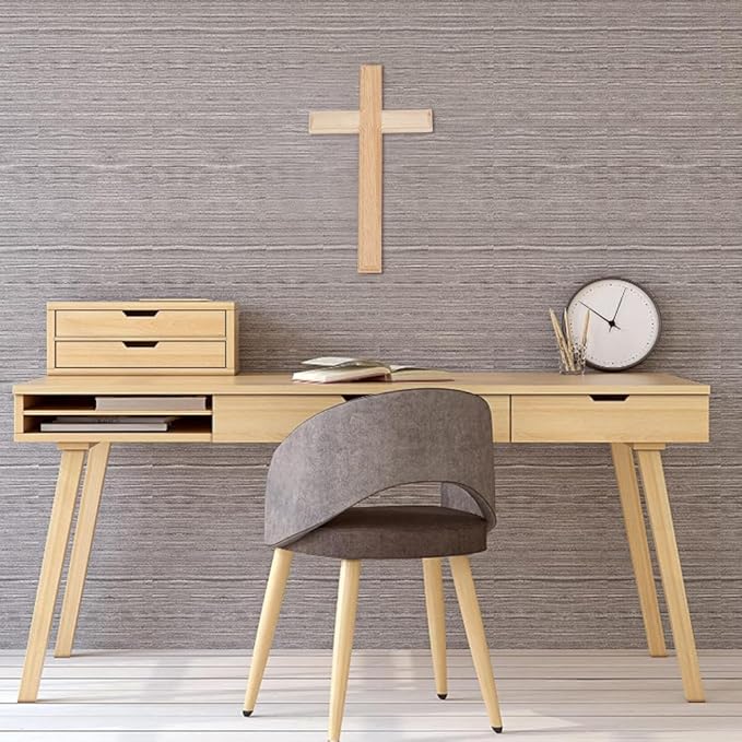 HOBBIESAY Hanging Cross for Wall 11.8 Inch Wooden Hanging Cross Decoration Crucifix Crosses Handmade Wood Wall Decor Crosses Ornament for Home Christian Weddings Party Gift