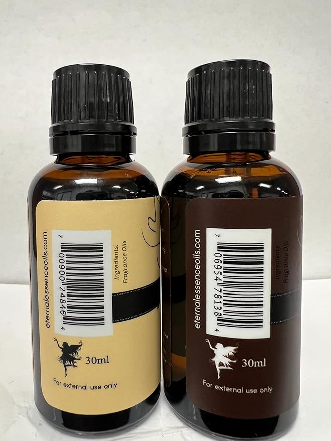 Eternal Essence Oils 2 Pack 30ml Premium Fragrance Oil - Vanilla & Root Beer - for Candle, Soap Making, Aromatherapy, Diffusers, Home Care, & Humidifiers