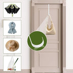 2 Pack Wreath Hangers for Front Door,14 Inch Wreath Hanger Hook for Front Porch Decor,Metal Over The Door Hooks Hanger for Halloween Fall Christmas Decorations Outdoor Indoor Home Decor,White