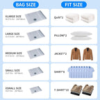 20 PCS Vacuum Seal Bags for Clothing with Electric Air Pump, Compression Space Saver, Vacuum Storage Bags for Luggage, Travel, Blankets, Pillows, Bedding and Moving, Hand Pump Included