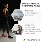 THERABAND Professional Resistance Band, Green Level 3 Heavy, 5 ft Exercise Band for Physical Therapy, Strength Training, Upper and Lower Body Workouts, Yoga and Pilates
