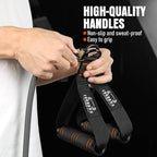 Resistance Bands with Handles, 175lb Exercise Bands for Working Out, Fitness Bands, Workout Bands with Door Anchor and Ankle Straps, Physical Therapy, Yoga, Strength Training Home Gym Equipment