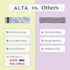ALTA Booty Bands for Women - Premium Non-Slip Fabric Resistance Bands for Working Out - Cloth Resistance Bands for Legs, Fabric Exercise Bands, Leg Bands for Working Out Women, Looped Hip Bands Set