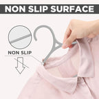 Utopia Home Clothes Hangers - Standard Plastic Hangers Space Saving - Durable Coat Hangers 20 Pack (Grey)