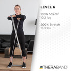 THERABAND CLX Resistance Band with Loops, 5-Foot Non-Latex Exercise Band for Mobility, Rehab, Stretching & Home Workouts, Color-Coded Resistance Levels
